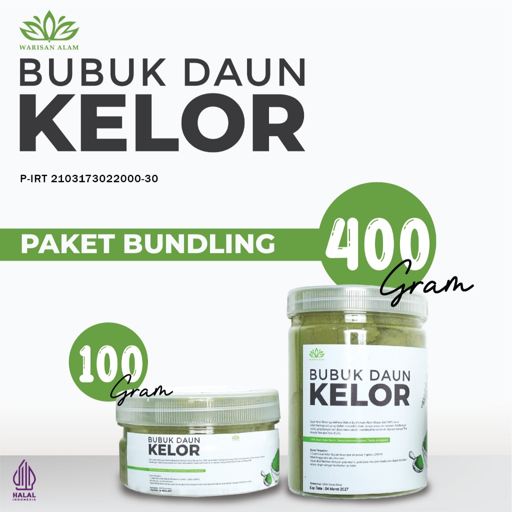 

BUBUK DAUN KELOR WARISAN ALAM BUBUK KELOR (100G + 400G) DAUN KELOR ORGANIK SERBUK PREMIUM SUPER HALUS BUBUK KELOR