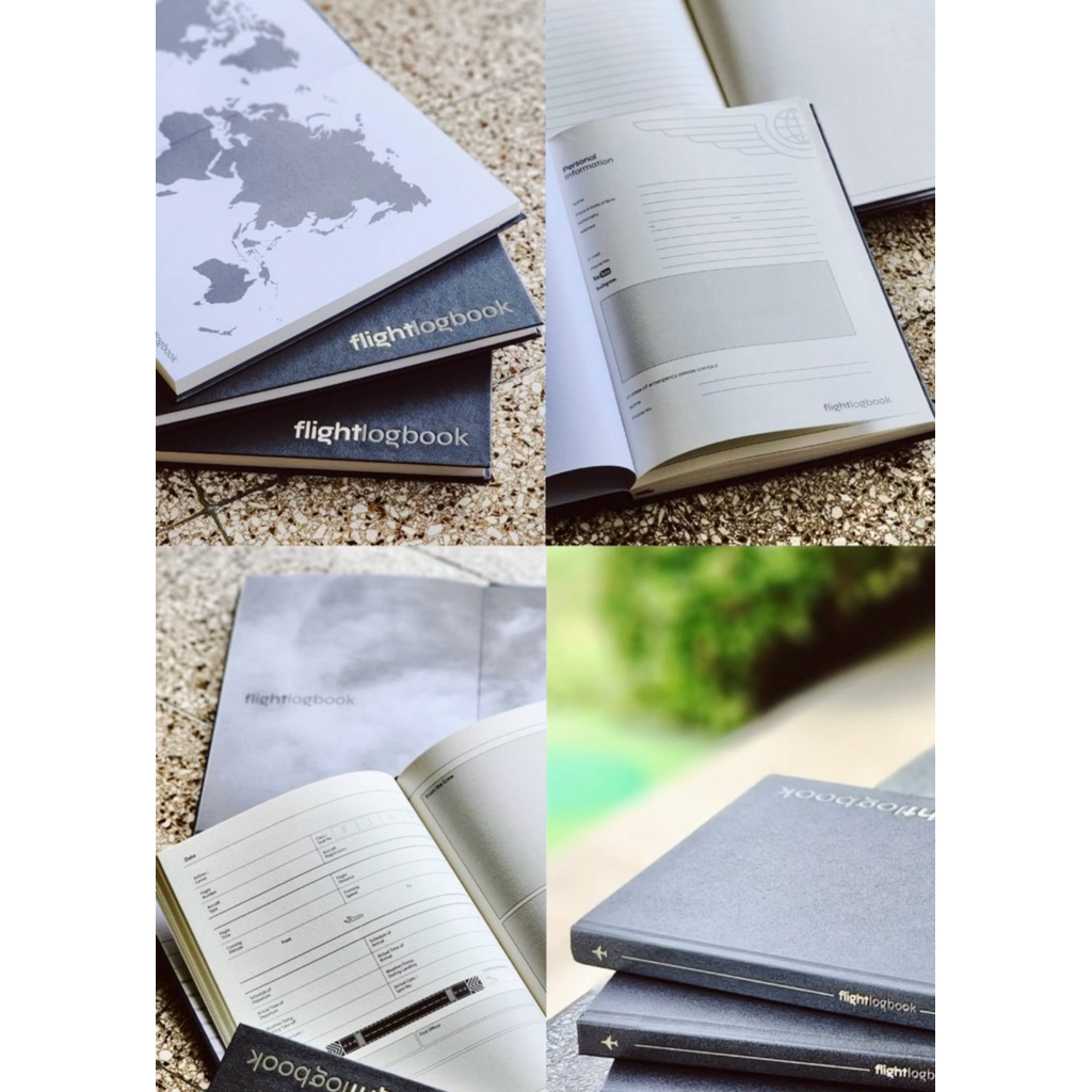 

FLIGHT Log Book V2 Desain Terbaru 50 Halaman dengan 7 Halaman Notes dan Peta Dunia Personal Info