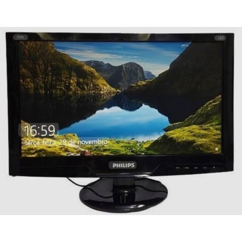 READY MONITOR PHILIPS LED 16INCH 166V3L LIKE NEWW
