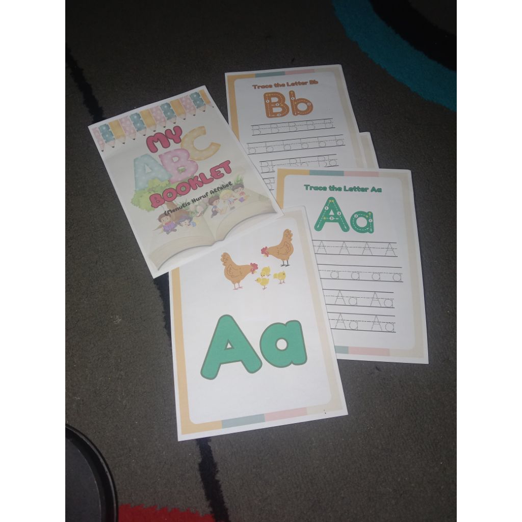 

50 Lembar kertas aktivitas Pra Menulis untuk anak/ WORKSHEET PRA MENULIS HVS A5/ Untuk Anak-anak