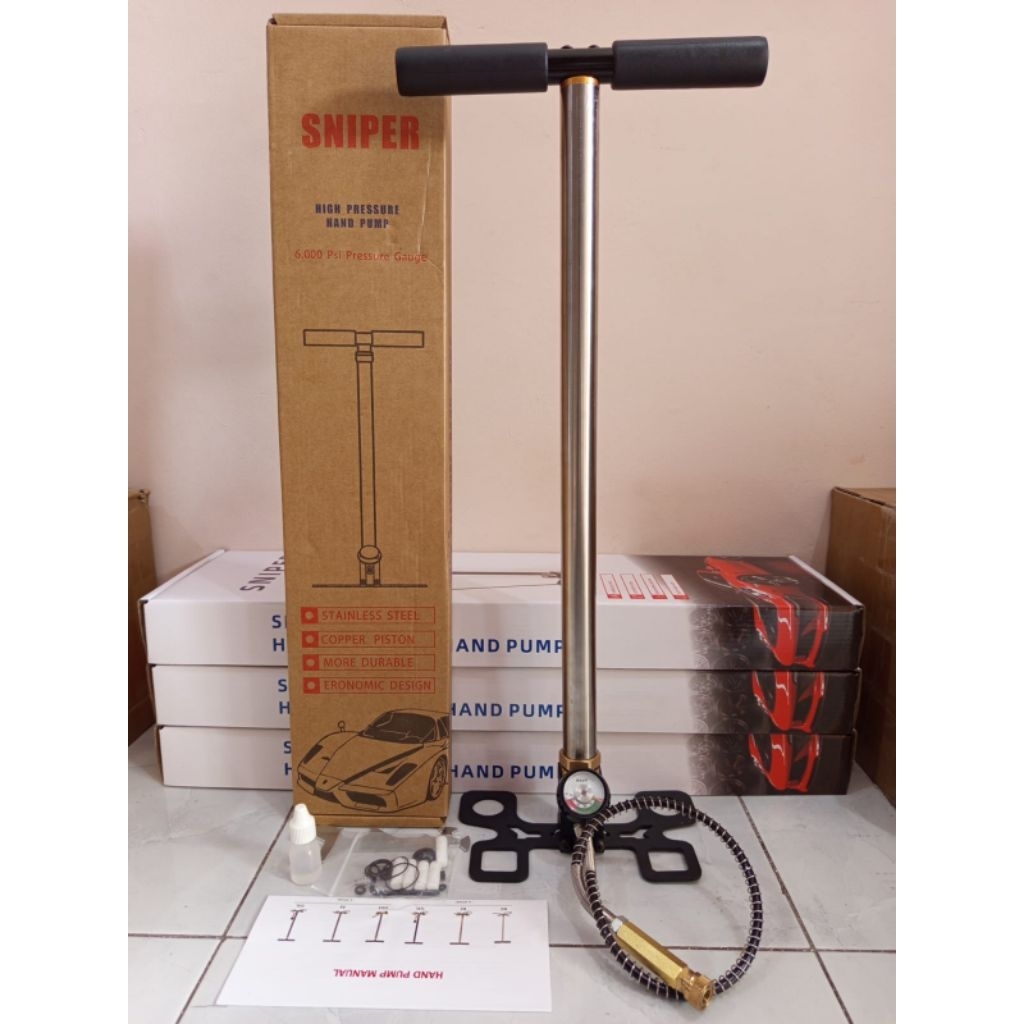 pompa pcp sniper 6000 psi, pompa lipat 6000 psi, pompa  pcp 6000psi