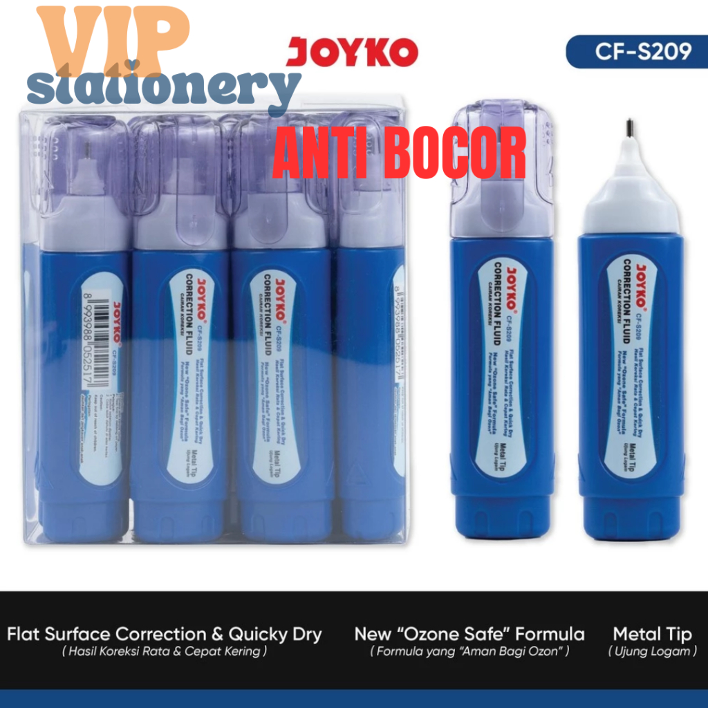 

JOYKO Correction Fluid 1 Pcs CF-S209 / Tipe X Cair Joyko CF-S209 / Cairan Koreksi / Correction Fluid