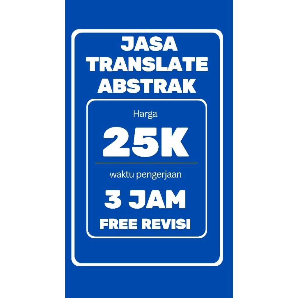 Jasa translate abstrak inggris