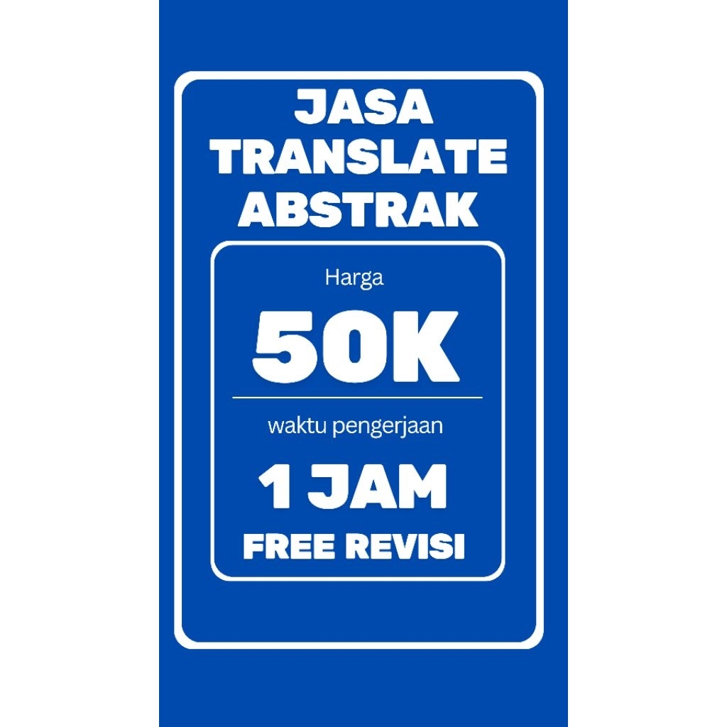 Jasa terjemah abstrak paper jurnal internasional