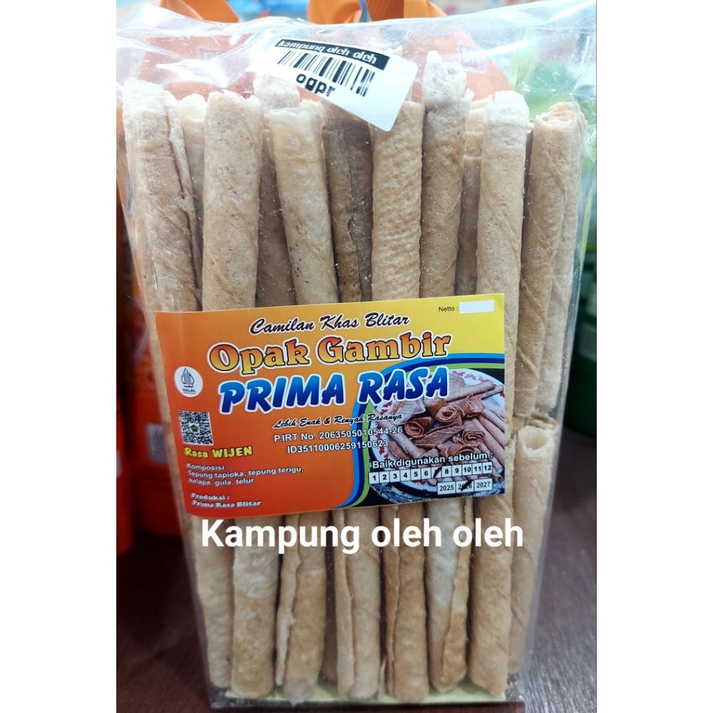 

Opak gambir rasa wijen 200 grm