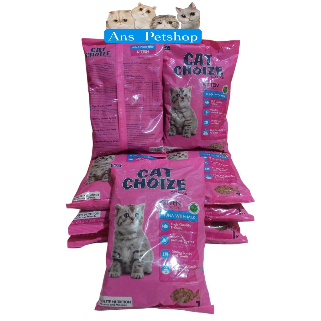 MAKANAN ANAK KUCING CAT CHOIZE KITTEN 1KG - Makanan Anak Kucing Kitten Cat Choize 1 KG