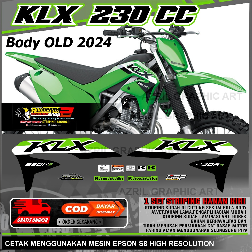 List KLX 230cc Tahun 2024