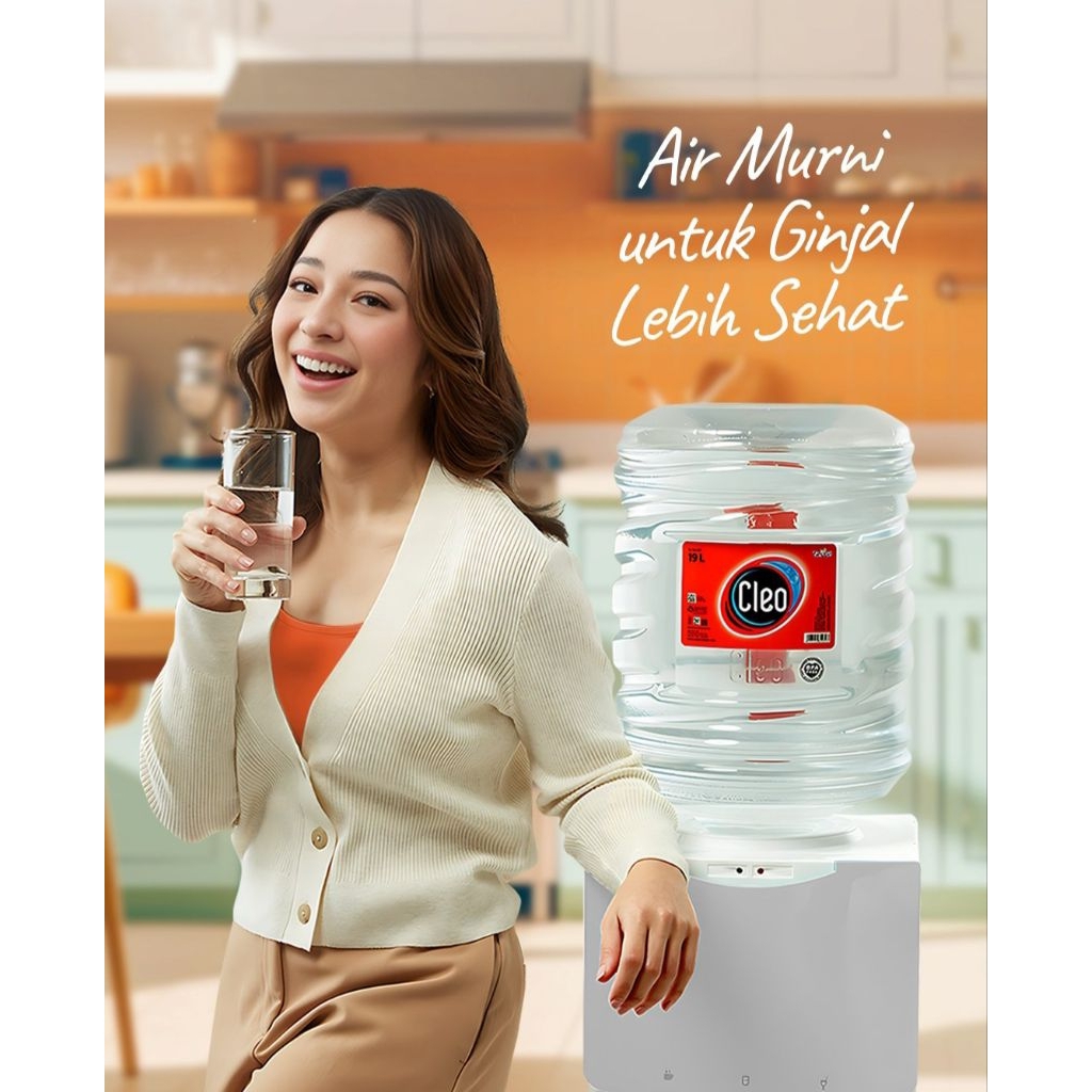 Cleo Air Murni Galon 19 Liter Air + Galon
