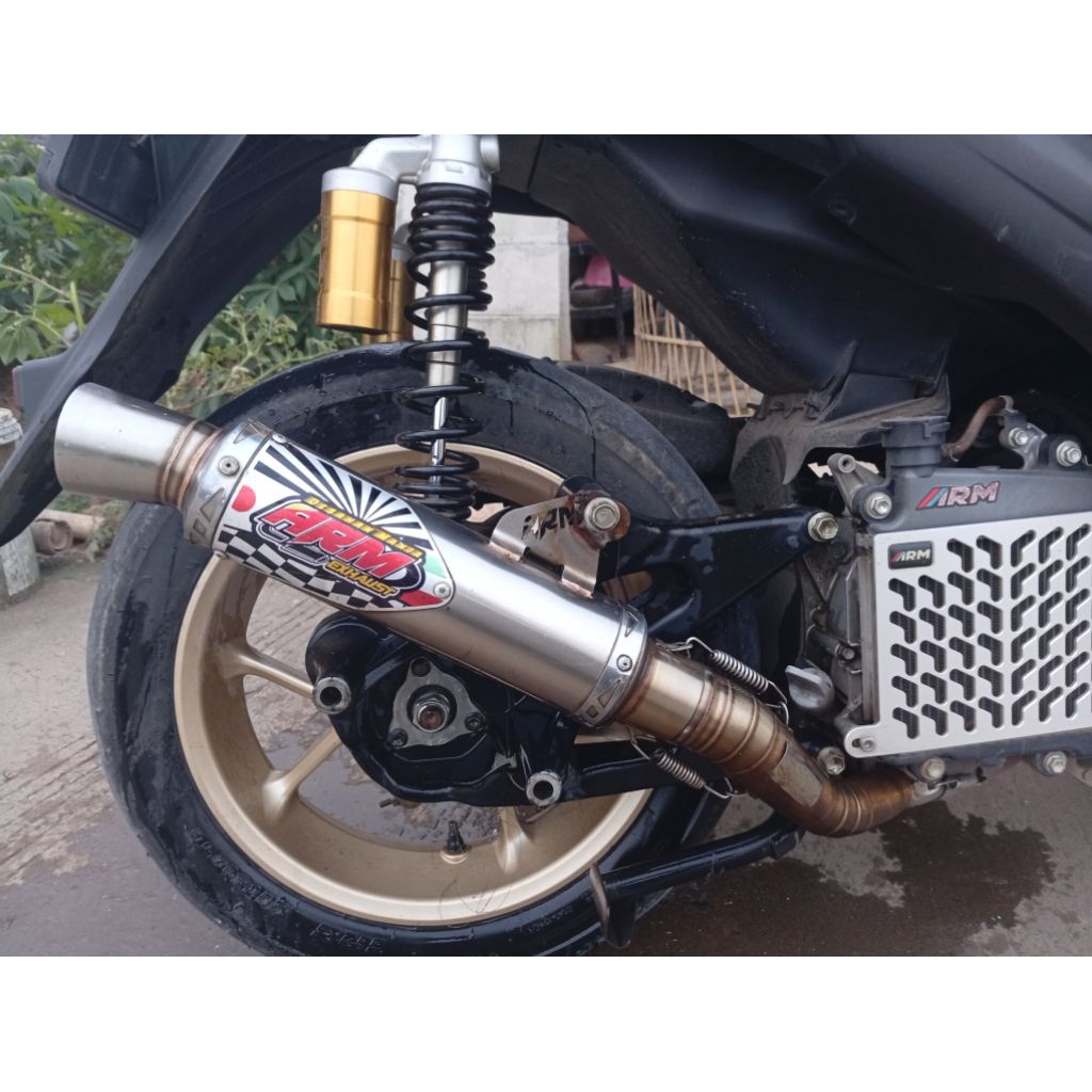 Knalpot Aerox new Arm desahan manja