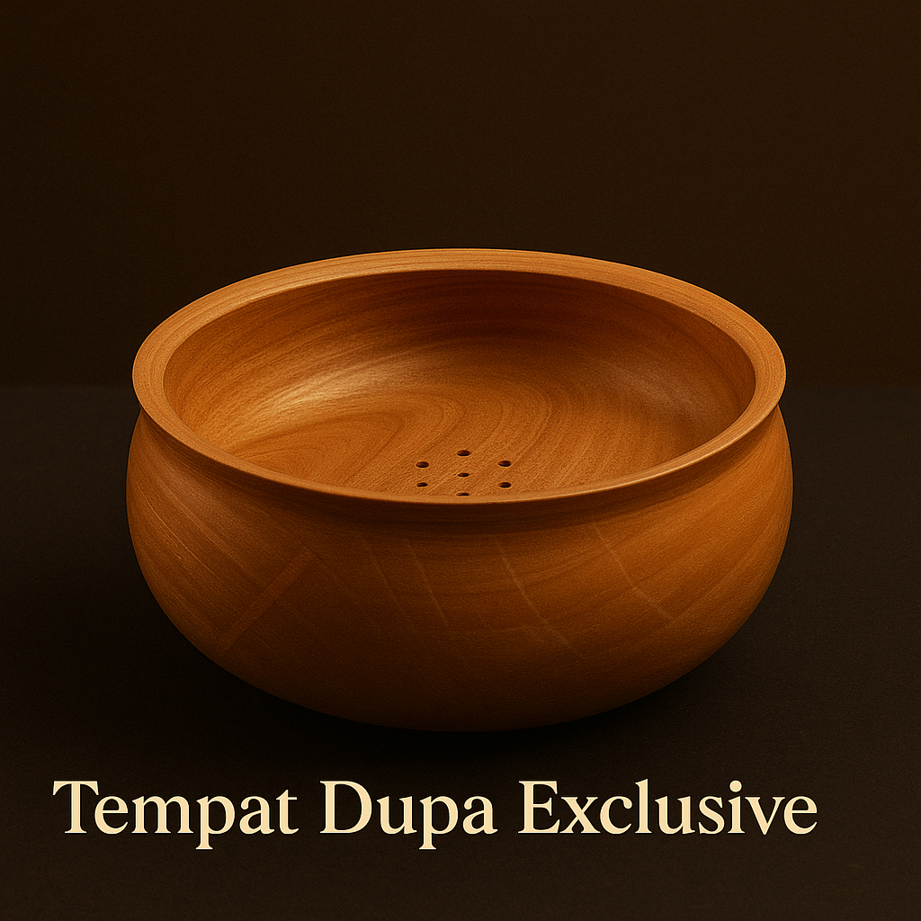 Tempat Dupa Kayu Mahoni Premium - Aromaterapi Natural / Holder Dupa Minimalis Elegan