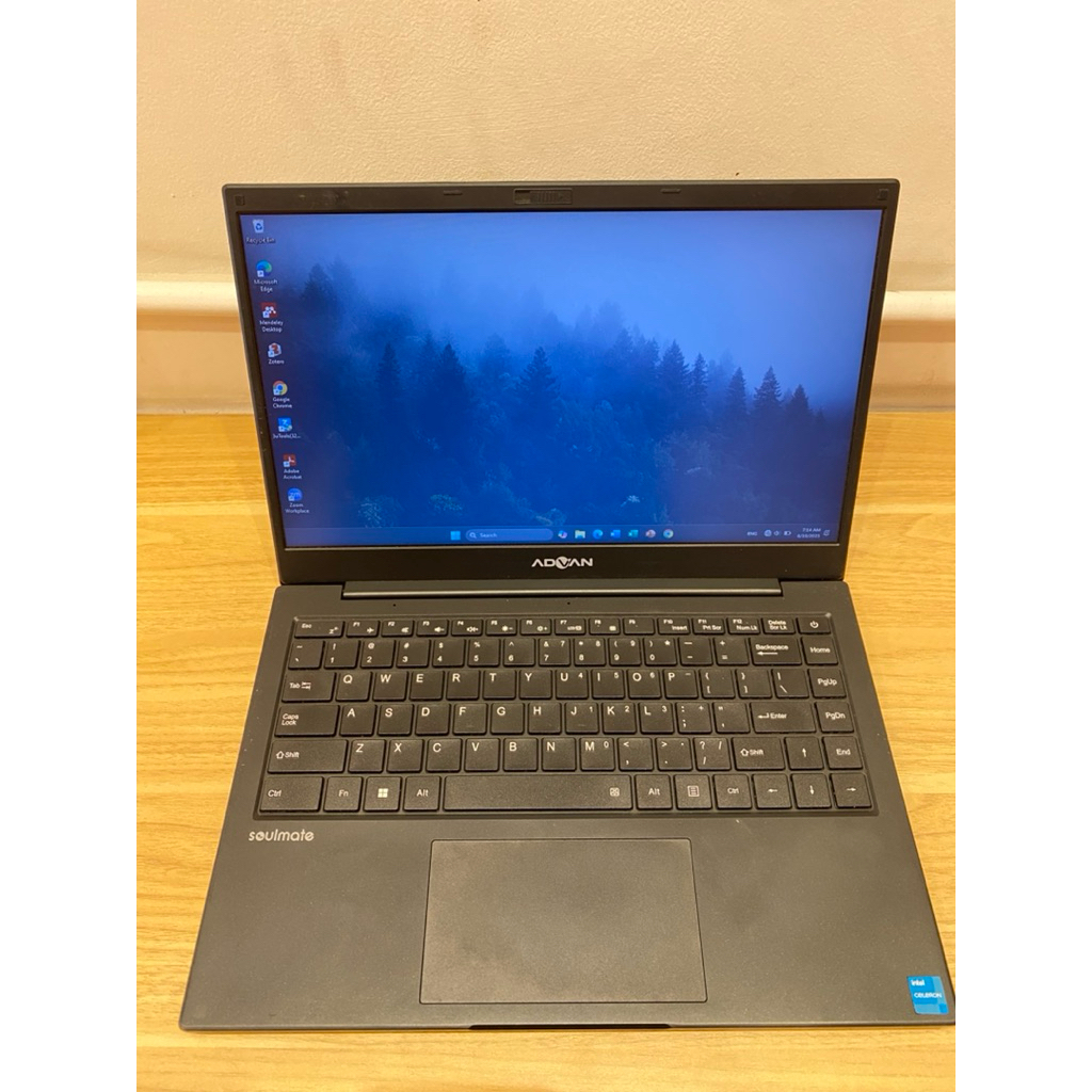 Laptop Advan Soulmate N4020 Celeron 4/128GB Fullsett No Minus