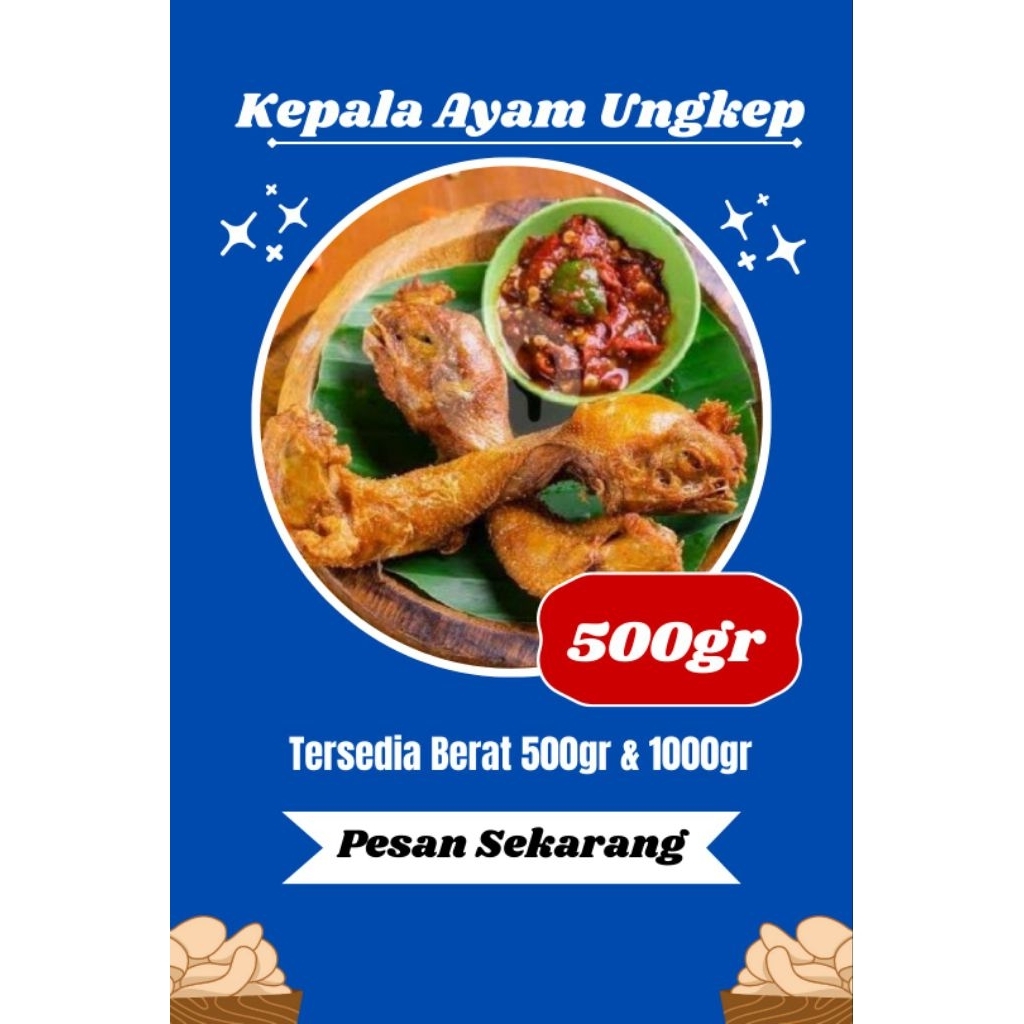 

Kepala Ayam Ungkep Bumbu Kuning 500gr