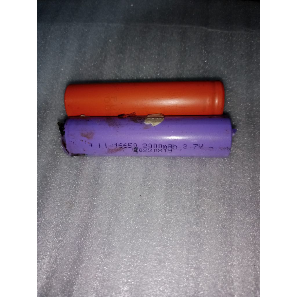 Baterai 16650 bekas laptop normal