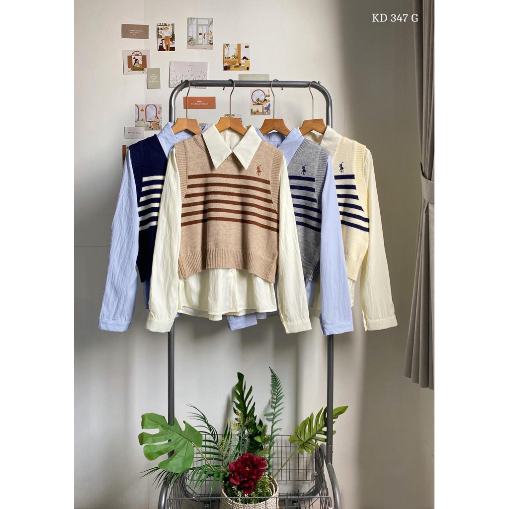 kemeja ves rajut imprt