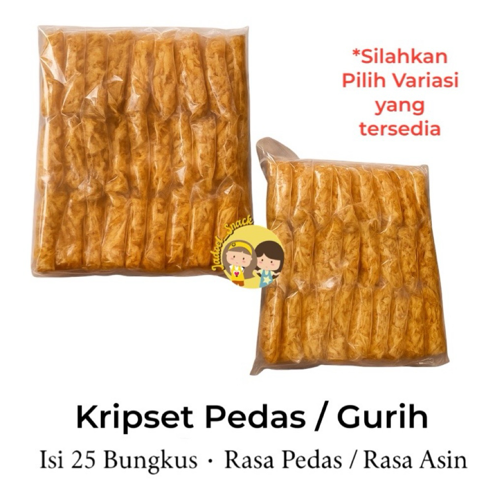 

[KRIPSET] Keripik Setan 25 Bungkus – Rasa Pedas Asin Gurih | Jadoel_Snack