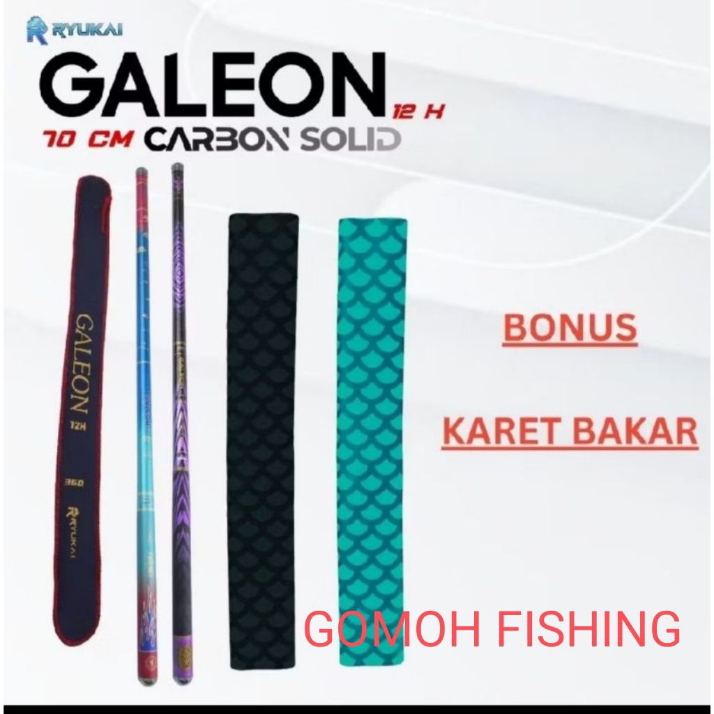 Tegek Ryukai GALEON 12H bonus karet bakar tegek galatama