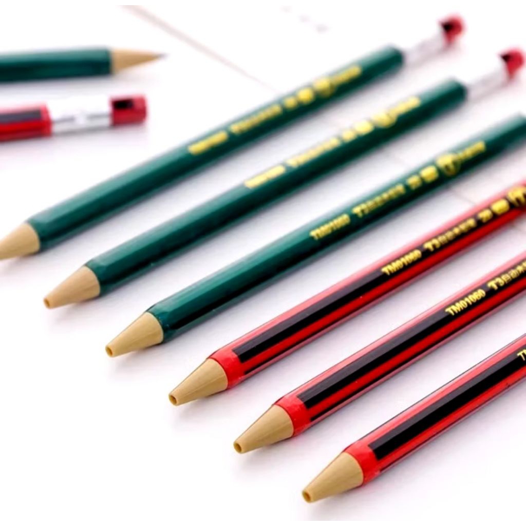 

Pensil mekanik 2.0 mm Model Jadul dilengkapi rautan , Isi Pensil mekanik isi 2mm TEBAL