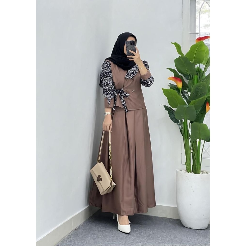 ONE SET SETELAN ROK BLAZER BAHAN TOYOBO SUPER PREMIUM IMPORT