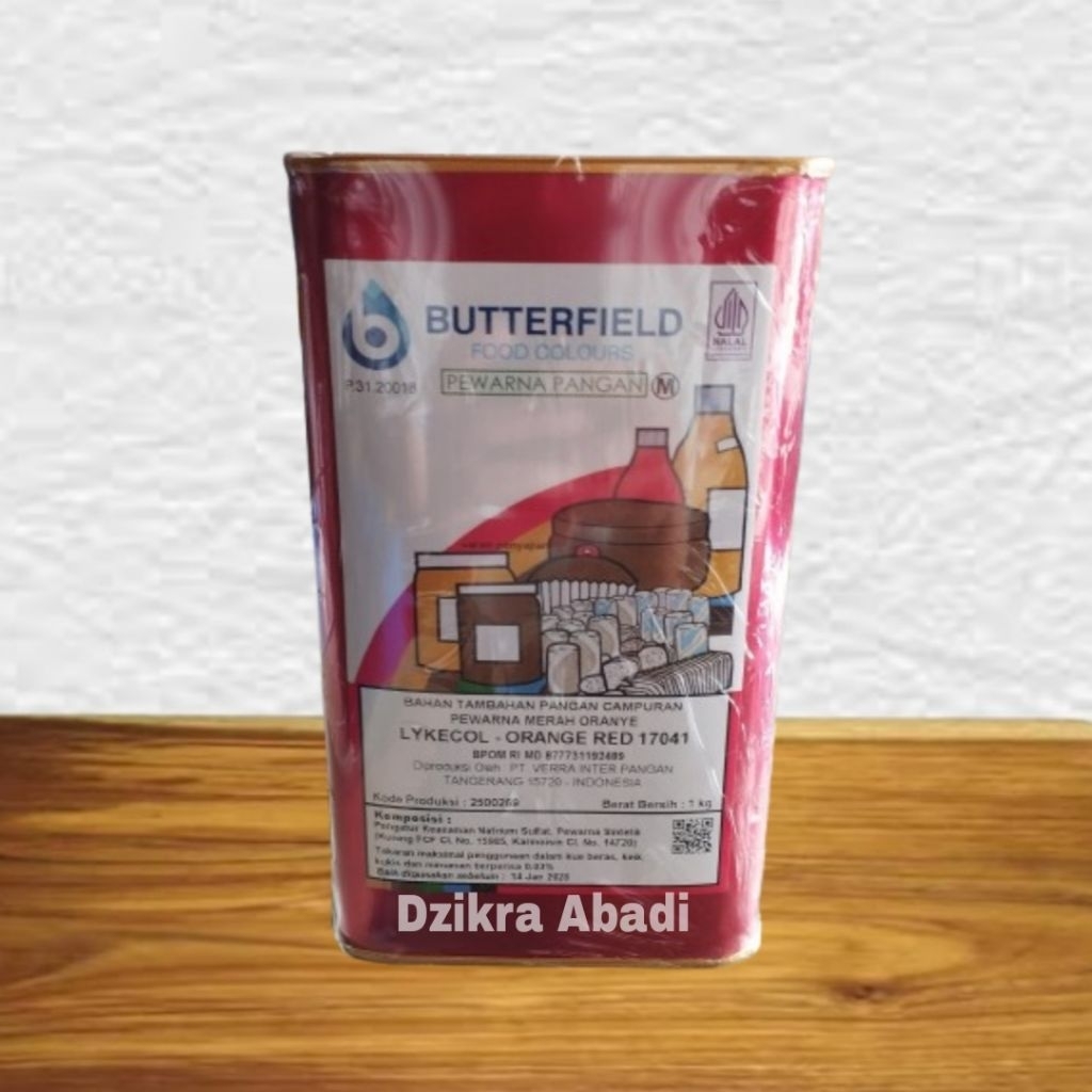 

Pewarna Makanan Bubuk Orange Red ( 17041) BUTTERFIELD 1 kg