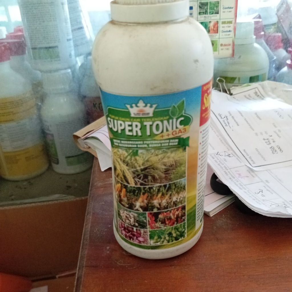 SUPER TONIK ++GA3, 1 liter. pupuk daun cair terlengkap plus GA3