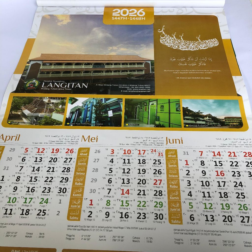 

Kalender Langitan Tahun 2026