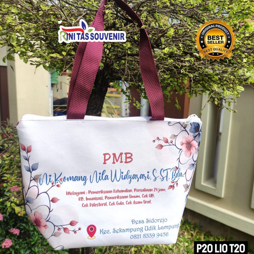 

Tas Partus Bidan Resleting Souvenir Bidan Tas Resleting Bidan Premium Bahan Polyester Kombinasi Lakmitasi