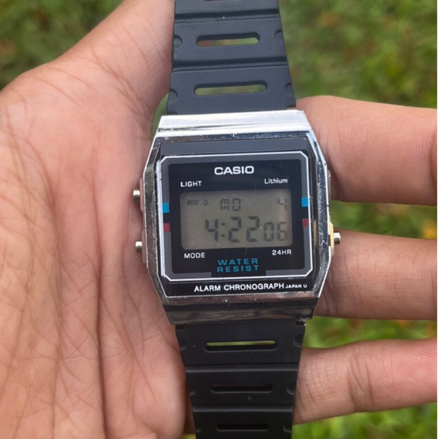 jam tangan Casio vintage robot jadul Digital kuno antik fashion pria wanita classic
