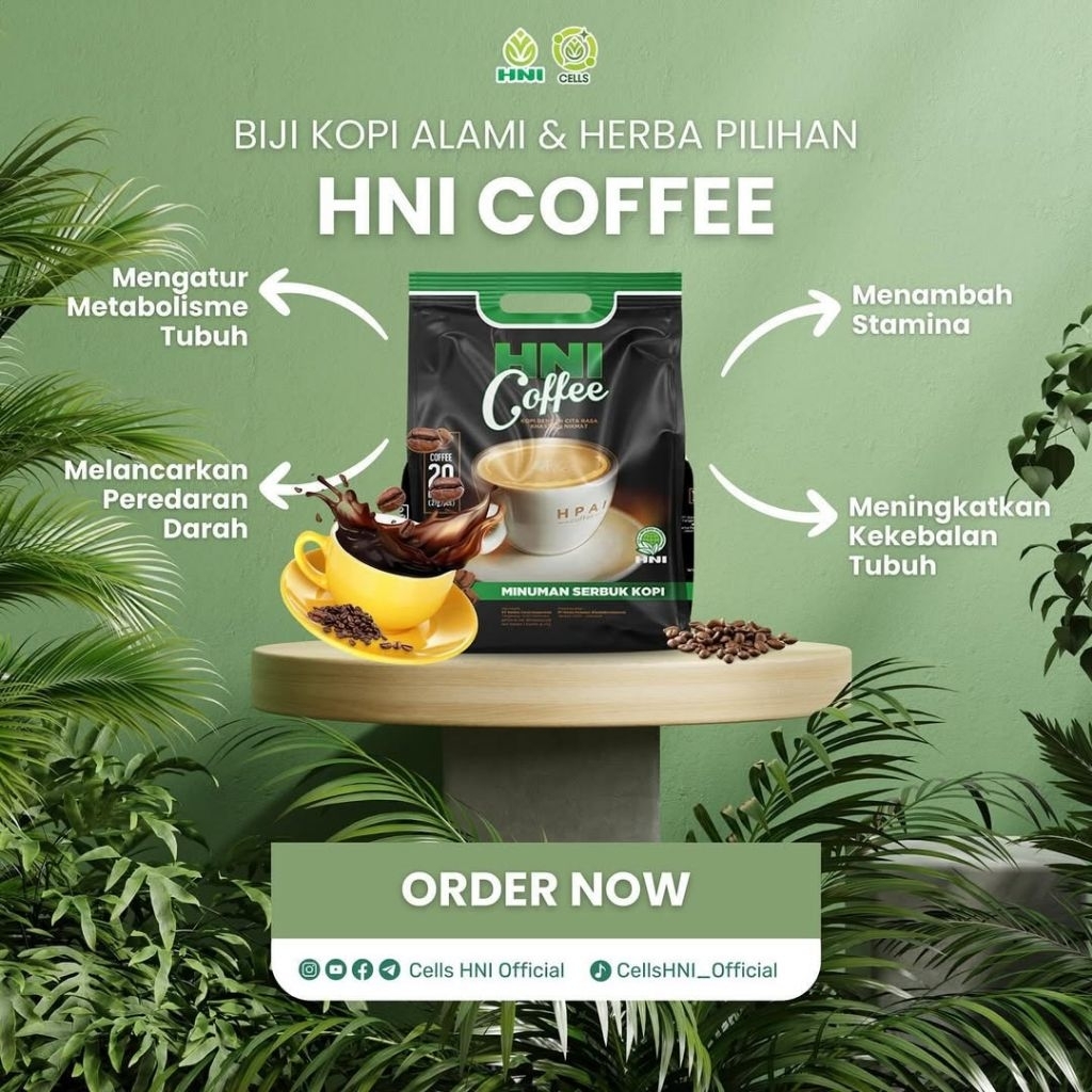 

[HNI OFFICIAL PANGLIMA YAMA] HNI COFFEE ORIGINAL KOPI HERBAL PREMIUM KOPI 7 ELEMEN HNI HPAI INSTANT SAMEDAY