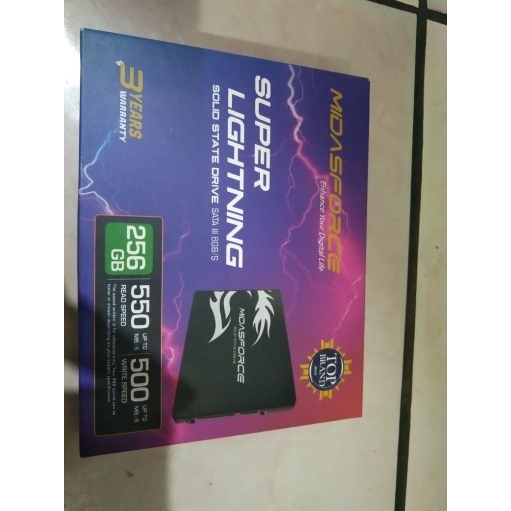 SSD Sata lll Midasforce Super Lighting 256GB