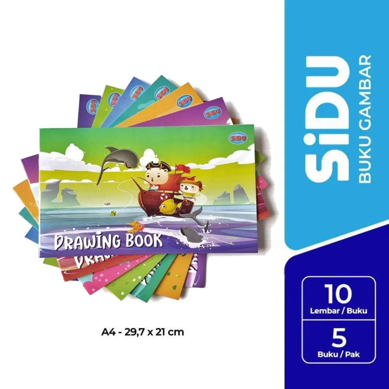 

SIDU A4 Buku Gambar / Drawing Book (1 Pack = 5 Buku)