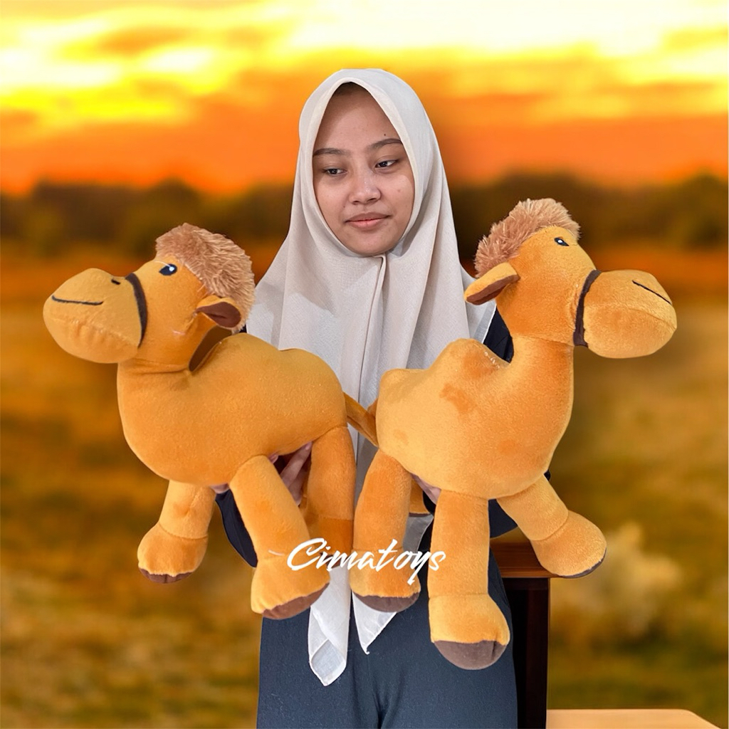 Boneka Unta Arab/ Boneka Mainan Anak Unta Arab/ Souvenir Haji dan Umrah