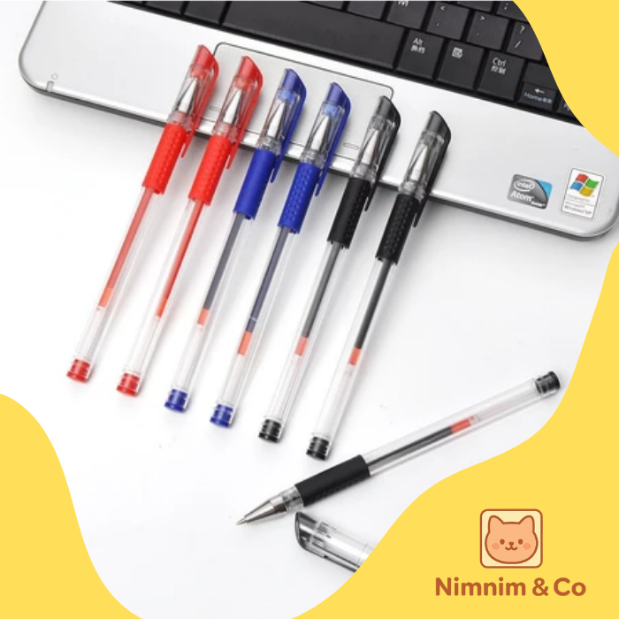 

Pena Gel Standard 0.55mm 1Pcs Pulpen tinta cair Alat Tulis Sekolah Kantor Pen Refill 5pcs Warna Warni Pena Ujung Lancip ATK
