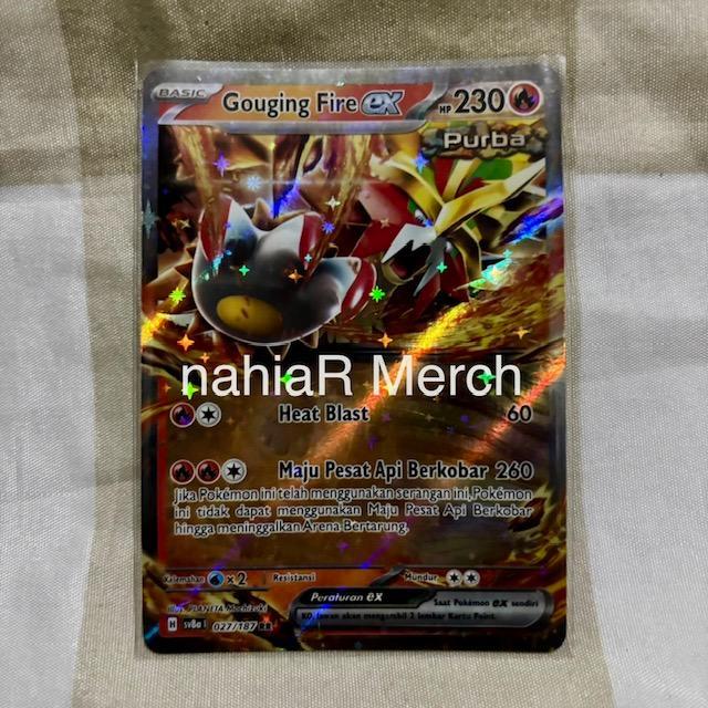 Pokemon TCG Indonesia Gouging Fire ex sv8a 027/187 RR Festival Terastal ex