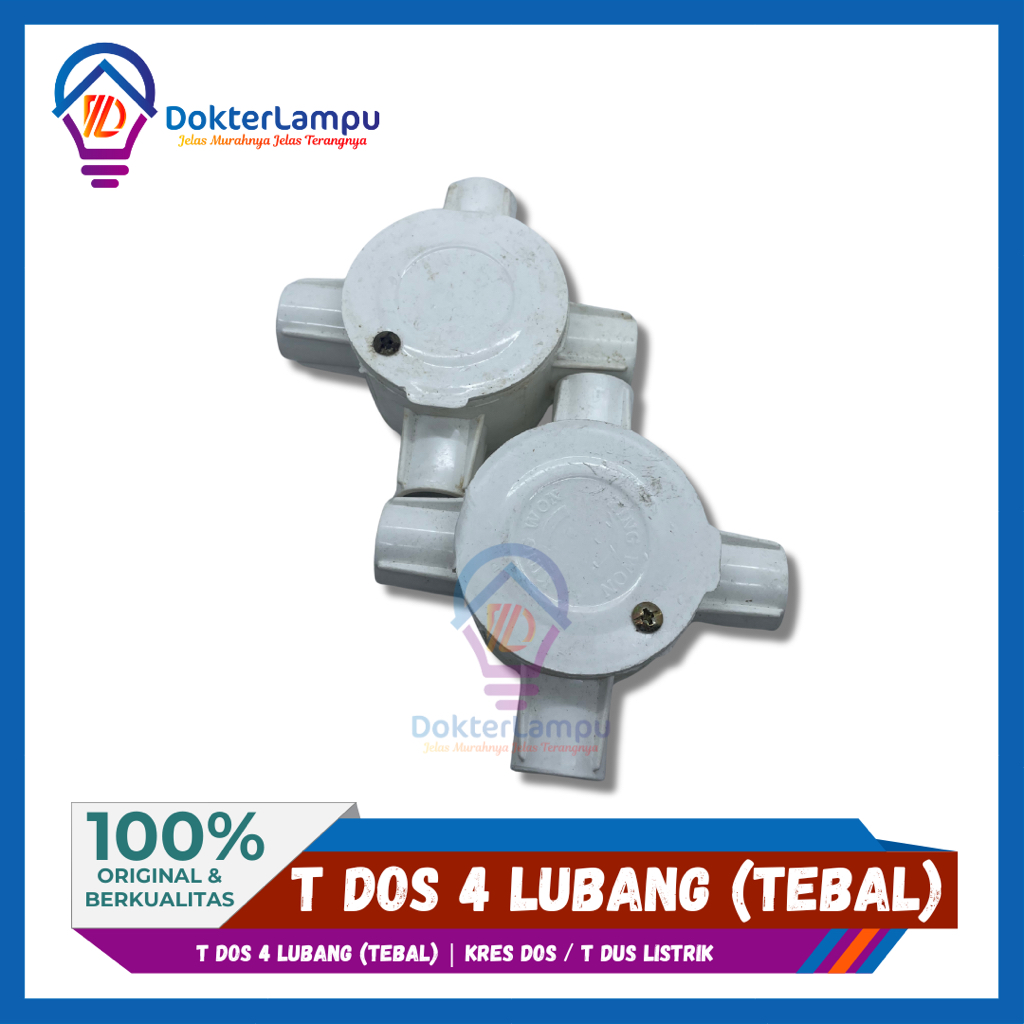 T DOS 4 LUBANG (TEBAL) | KRES DOS / T DUS LISTRIK | TE DOS INSTALASI KUALITAS TERBAIK