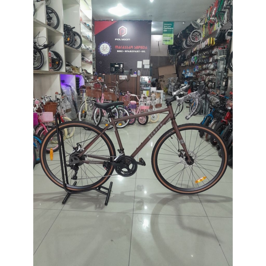 SEPEDA GRAVEL GENIO SCAPPA S2 HI TEN STEEL 2X9 SPEED