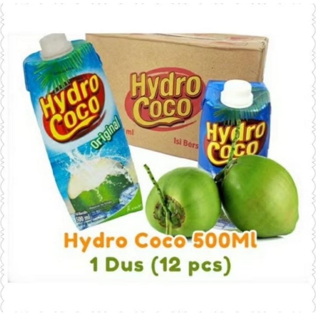 

Hydro Coco Air Kelapa Asli 500ml 1 dus