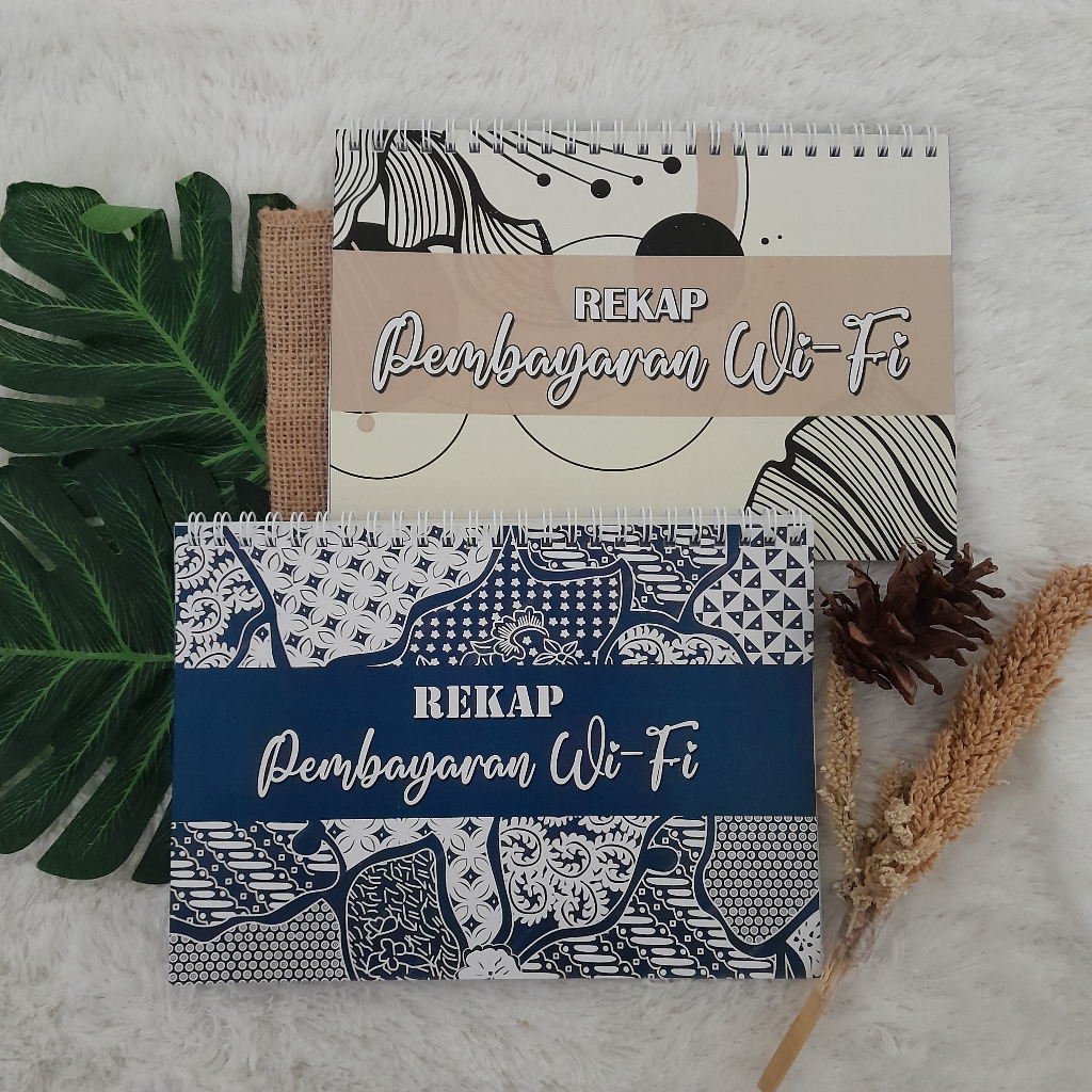 

ES88 Buku Rekap Pembayaran WiFi Jilid Spiral Uk A5 isi 100 Halaman Non Custom