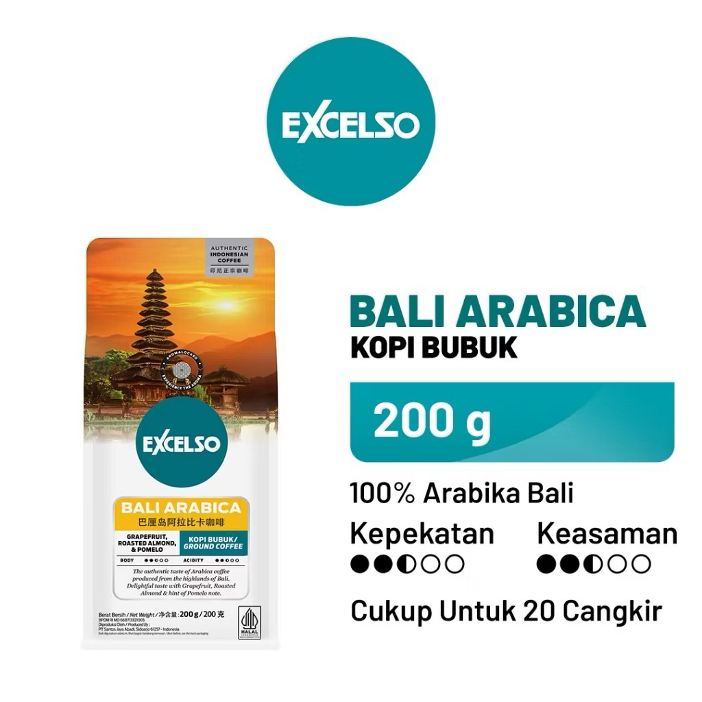 

KOPI EXCELSO BALI ARABICA 200gr