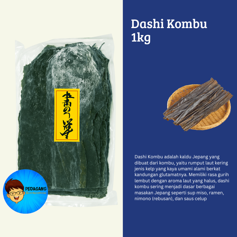 

Dashi Kombu 1Kg / Dashima Konbu / Kelp / Kaldu Rumput Laut 1 Kg