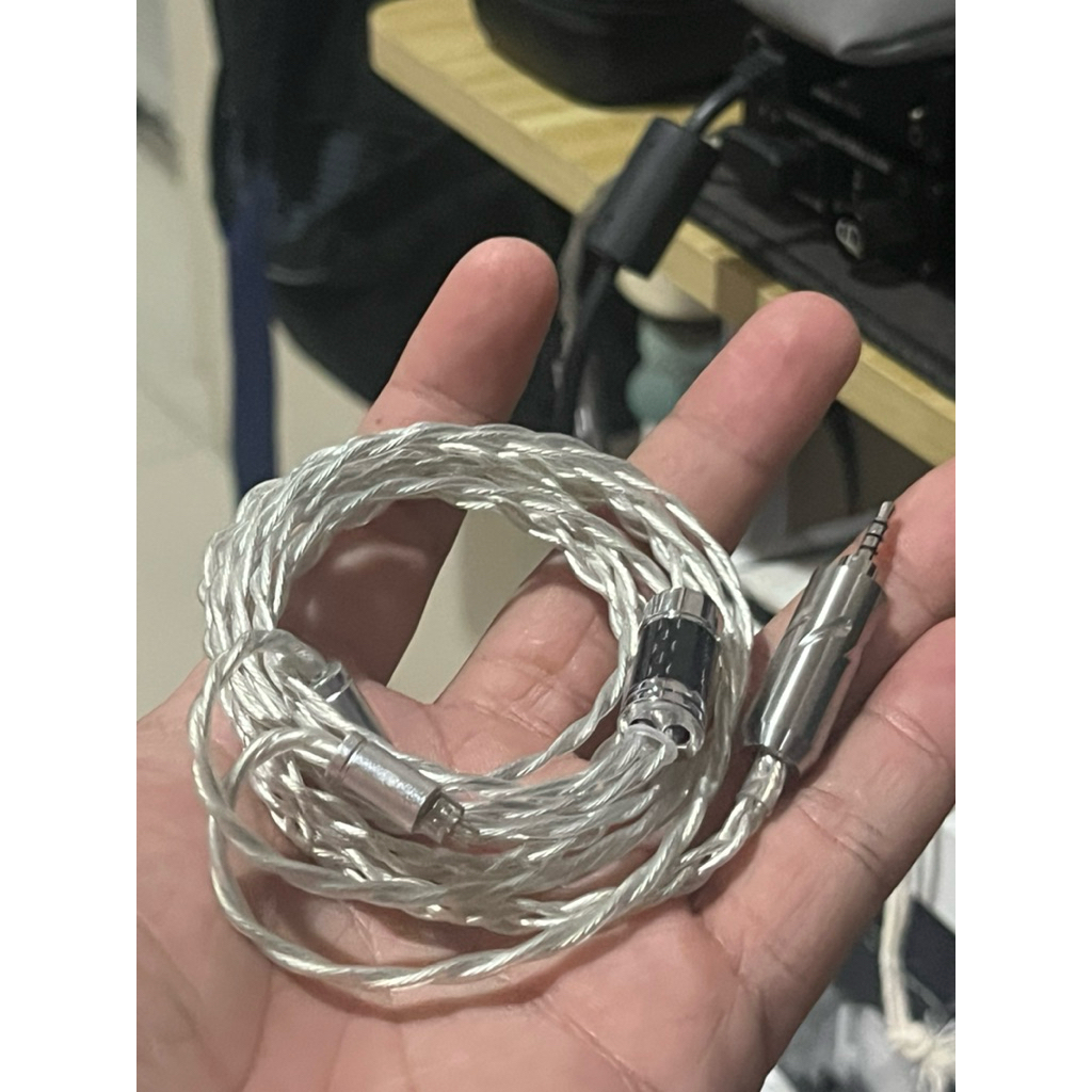 Eidolic SPC 2 pin rhodium + jack furutech 2.5mm