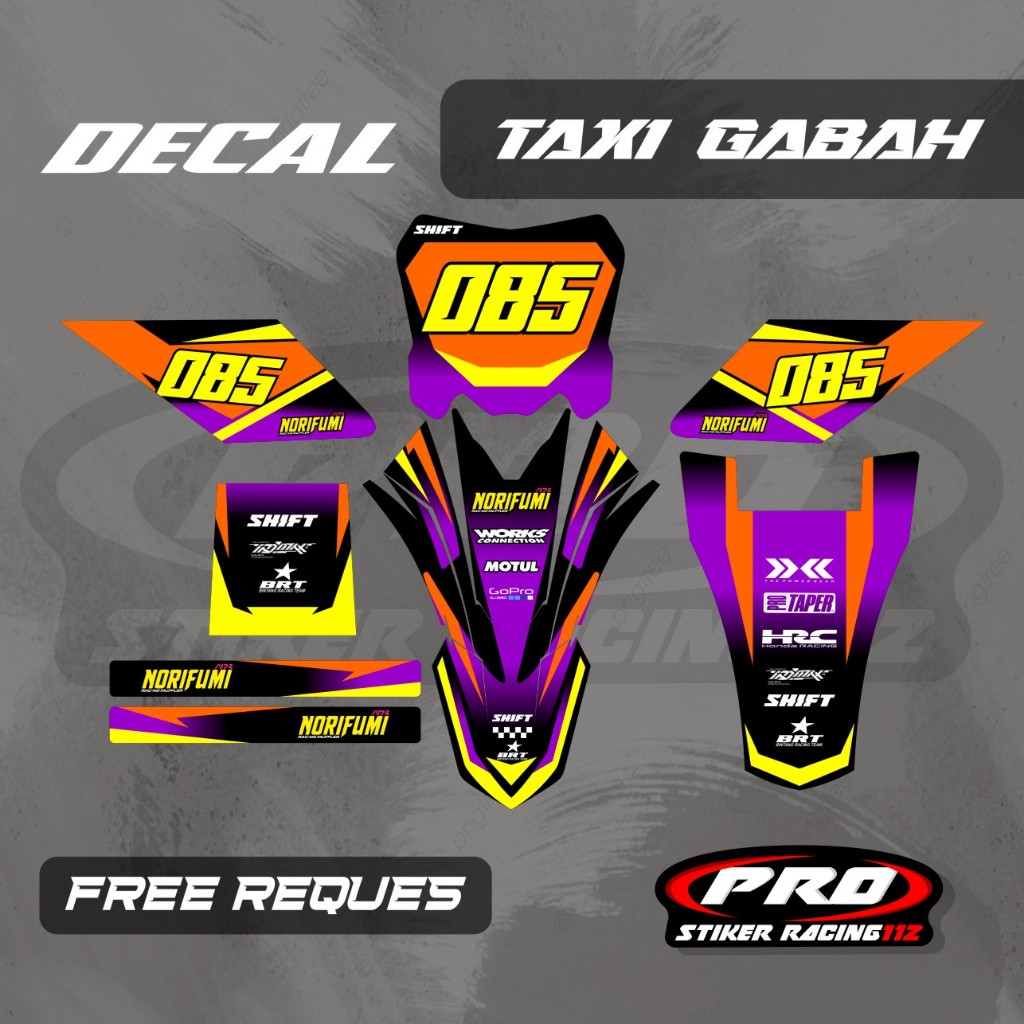 DECAL OJEK GABAH DECAL TAXI GABAH DECAL ANGKUT GABAH FREE CUSTOM