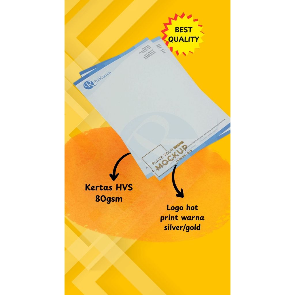 

Cetak Kop Surat F4 Full Color 1RIM / 500Lembar