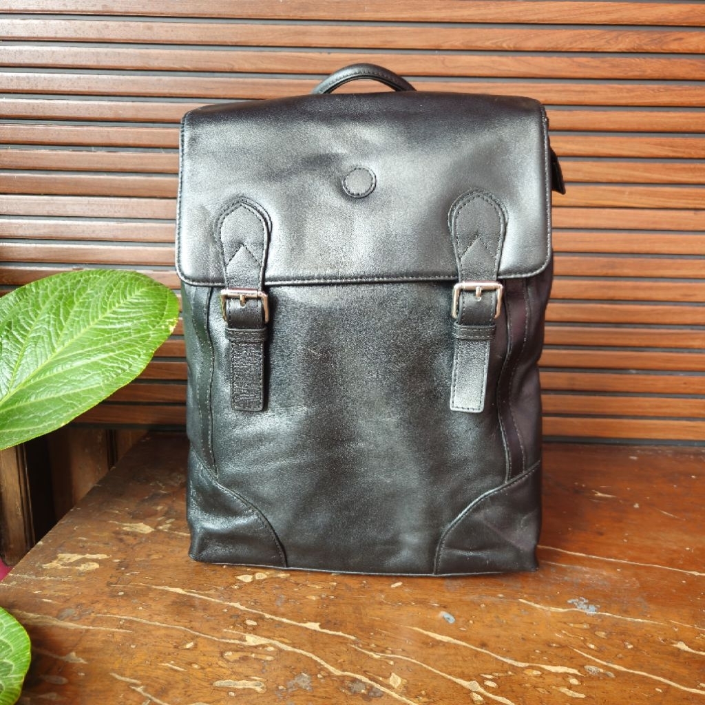 TAS RANSEL PRIA BRANDED BAHAN KULIT ASLI