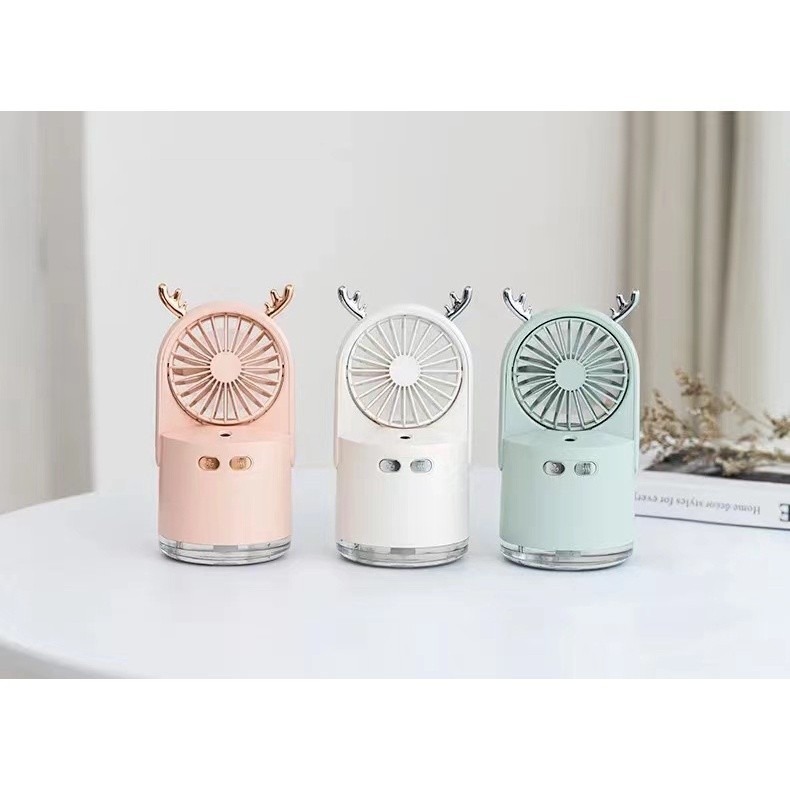Kipas Angin Nano Spray Mist Sprayer Mini Fan Facial Rechargeable USB Kipas Angin Estetik Unik