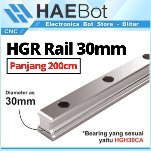 [HAEBOT] Linear Guide Rail HGR30 HGR 30 30mm 2 meter 200cm Rel CNC Laser CO2 Router Milling Plasma H