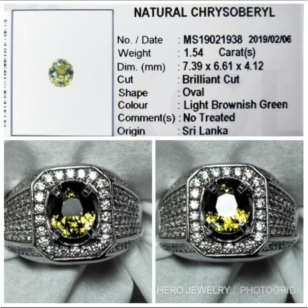 NATURAL CHRYSOBERYL SRILANKA Ada batu cats eye mata kucing blue sapphire ceylon safir star ruby birm