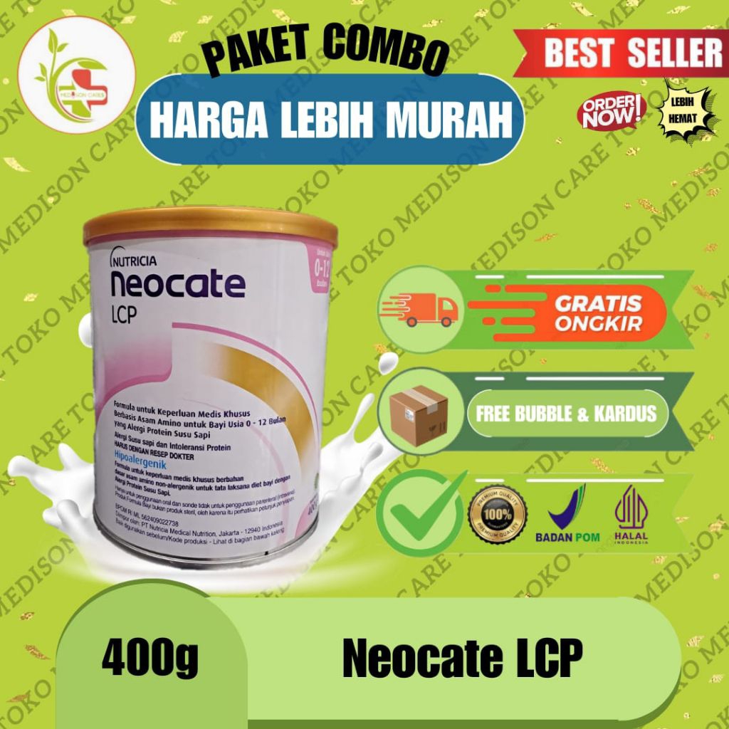 neocate LCP susu alergi | 0-12 bulan 400 gr LCP