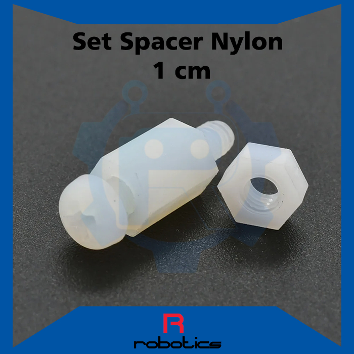 Set Spacer Nylon Plastik Penyangga Dudukan PCB 10 mm 1 cm
