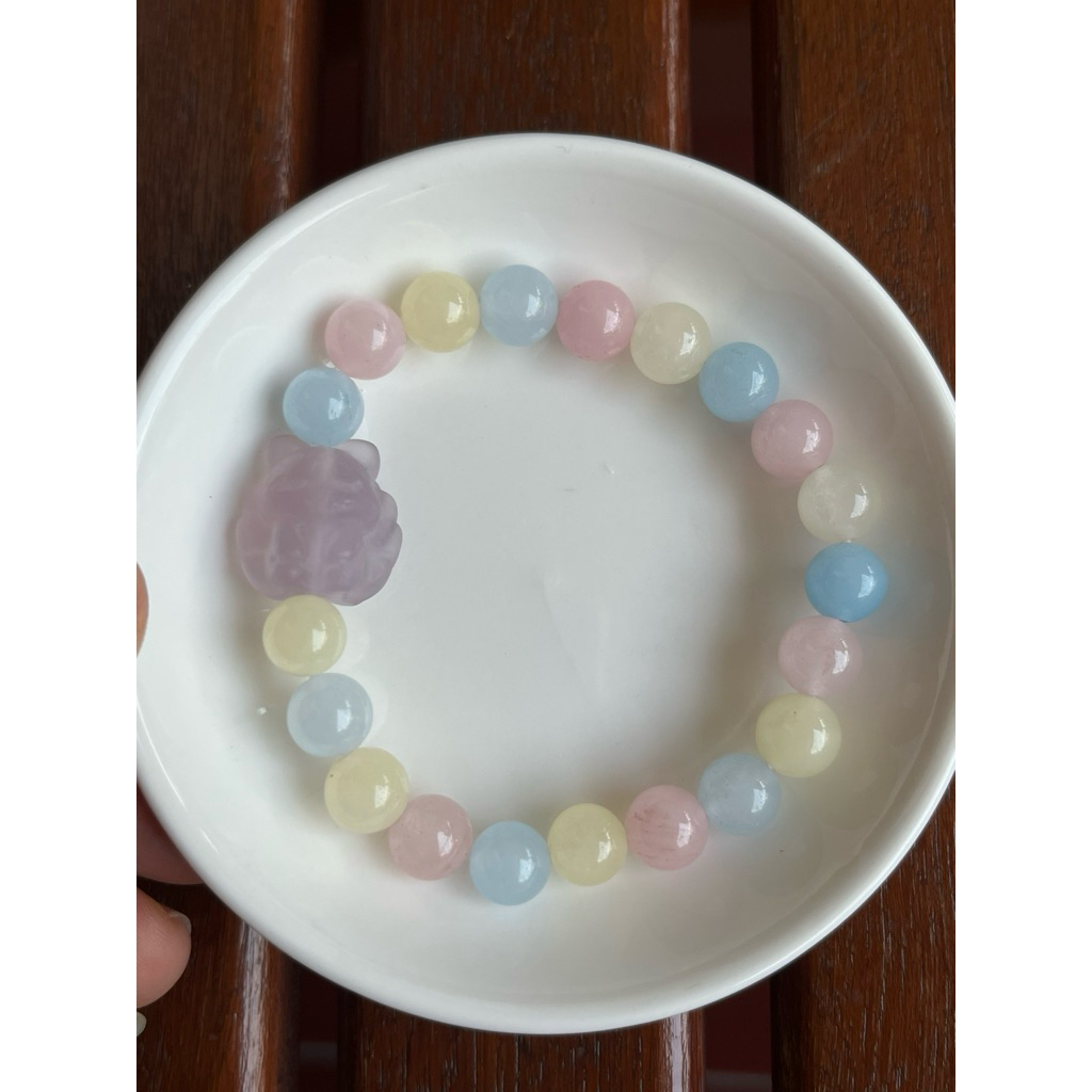 Gelang Margonite dan 9tail Fox Fluorite