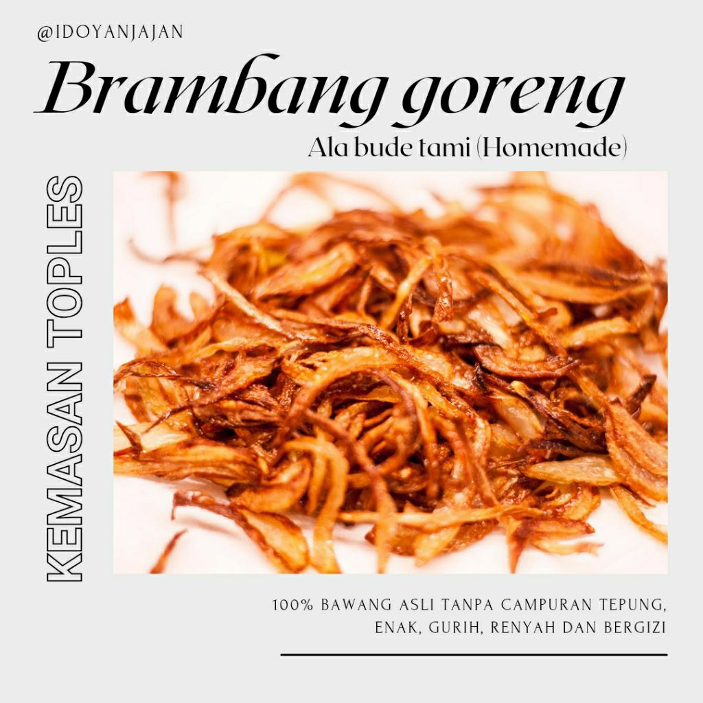 

BAGOR / BAWANG GORENG / BRAMBANG GORENG ALA BUDE TAMI 100% ASLI TANPA TEPUNG // HOMEMADE